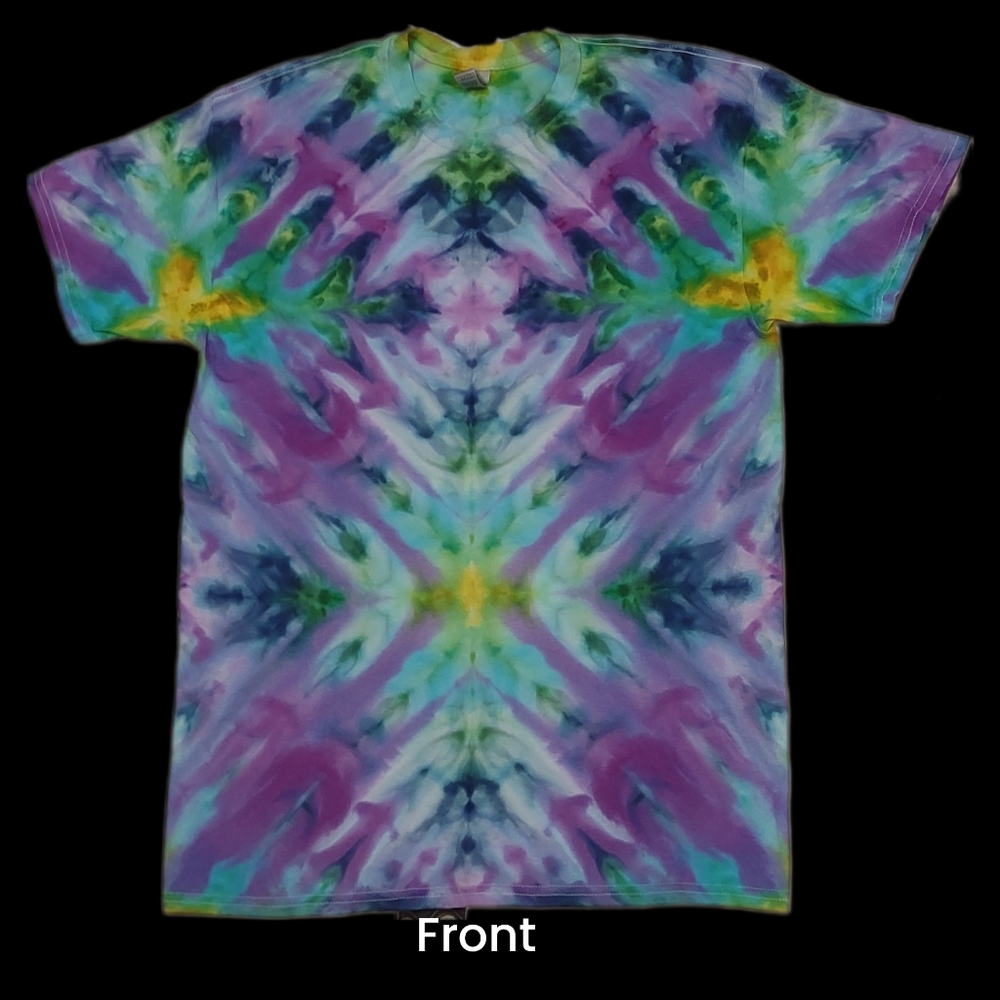 New Gildan Heavy Cotton, tie dye tshirt hand dyed